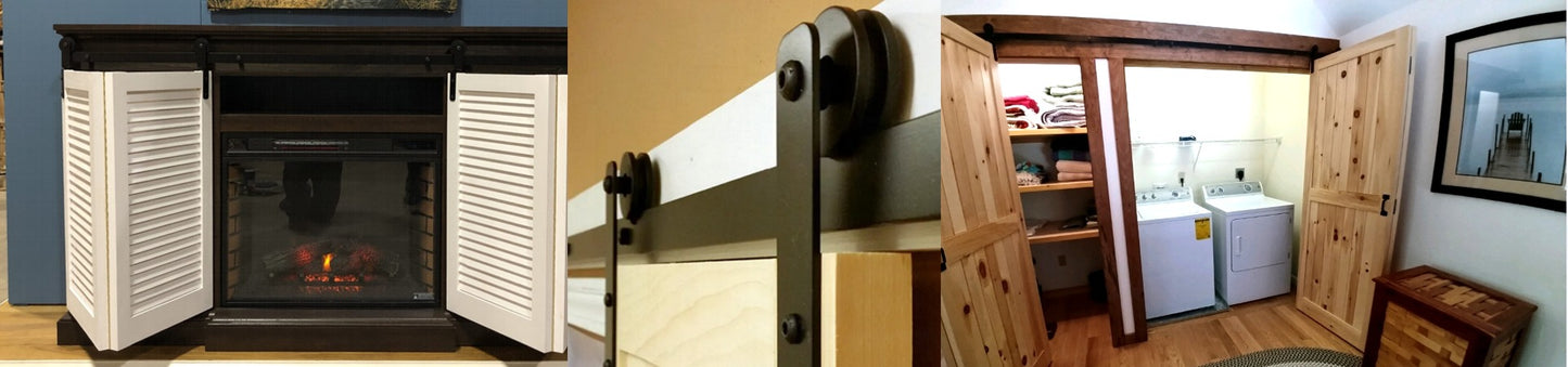 1 or 2 Door Barnfold Hardware Kits